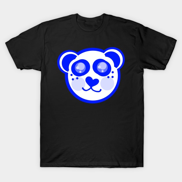 Blue Panda T-Shirt by Not Meow Designs 